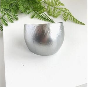 Silver Cabochon Cuff